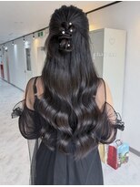 ヴィア 京都烏丸(Via)&nbsp;10代20代/お呼ばれヘア/ハーフアップ/結婚式ヘア/ヘアアレンジ