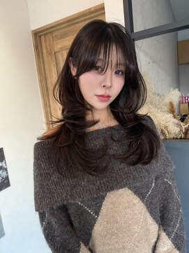 エトワ 中央店(etoi) 大分ハッシュカット胸上鎖骨下ミディアムレイヤースタイルかるめ