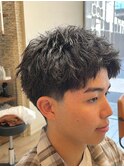 横須賀中央メンズカットメンズパーマフェザーパーマ波巻きパーマ