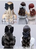 【推し活ヘアセット】バレッタハーフアップ