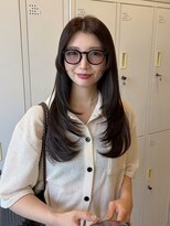 エレノア 梅田店(Eleanor) 艶グレージュ×大人レイヤーロング