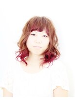 アクシス ヘアーデザイン(AXIS hair design)&nbsp;自分らしさを表現したグラデーションセミディ。[相模大野駅]