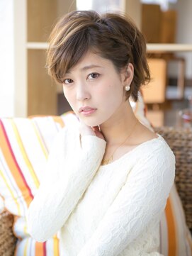 髪技空間アノン(anon) ★髪技空間anon/一宮★コンサバ風ワンサイドショート