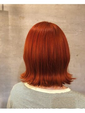 アティック ヘアーデザインアンドリラクゼーション(attic hair design&relaxation) オレンジカラー