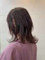 イースタイル 志都呂店(e-style com’s hair) 【ミディアムレイヤー】#アッシュピンク#フレンチガーリー# 艶感