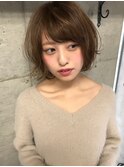 【サングース東海林】春パーマ×くすみブルー