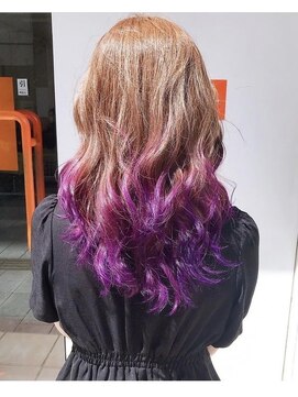 トリプルエイチフォーヘアー 国分店(HHH for hair) ☆パープルグラデーション☆
