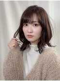 垢抜けシースルーバング☆愛されミディアム　新宿代々木