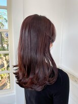 TJ天気予報 3t 日進店&nbsp;【髪質改善】ブラウンカラー×ロングスタイル