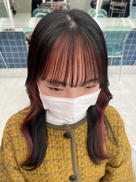 ロンドルーチェ 心斎橋(Lond luce) ダークアッシュ/ミディアムレイヤーカット［髪質改善/縮毛矯正］