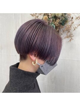 プランタン(Printemps) ラベンダーピンク大人マッシュ大人可愛いショート深みカラー