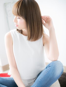 スペース 海浜幕張(spes) 海浜幕張/髪質改善/ワイドバング×シルキーベージュのロブヘアb