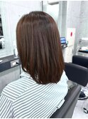 斜めバング/グレージュカラー/デザインカラー/眉毛/銀座/東銀座