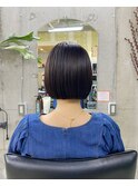 (((蜃気楼)))縮毛矯正とミニボブ