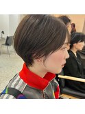 ショートヘア/ボブ/可愛い丸み/簡単スタイリング/20代/30代