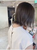ボブ ハイライト ベージュ グレージュ【miku】