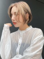 トルネード(TORNADO)&nbsp;海外ヘア カーテンバング ベージュボブ フェイスレイヤー A1114