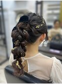 結婚式/成人式/卒業式に☆あみ下ろしポニー