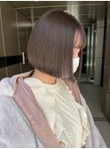 【EIGHT】ミニボブ×赤み消しグレージュ