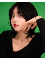 アンアタッシュ(UNE ATTACHE) レイヤーカットで強く、しなやかに。透ける黒で私らしく◎吉祥寺