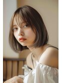 ボブ/シースルー/ブラウン/似合わせ/【lana hair新宿】