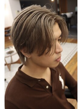 アンサー 千葉中央(UNSER prod by THE DAY) 外国人風ミルクティーバレイヤージュセンターパート