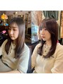 美容室 ブラウン(Brown) 寒色系のブラウンとフェイスレイヤーで落ち着いた雰囲気に