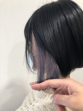 ホーミーキョウト(Homey Kyoto) ＊ミニボブ×ラベンダーインナーカラー＊