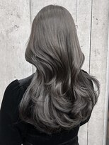 エインアンリー 明治神宮前(AIN.ANLY.)&nbsp;うるツヤオリーブベージュモテ髪色気暗めカラー美髪大人ヘア