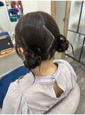 ツインおだんごリボン