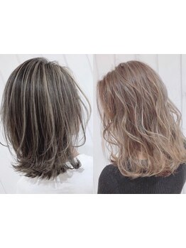 ダメージに合わせた髪質改善も同時にできるメニュー展開！ダメージレス×色持ちUP◎