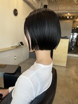 ヌース(NOUS)&nbsp;レイヤーカット/ミニボブ/艶髪/黒髪/薬院/ストレートボブ