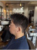 MEN’S HAIR/サーフカール/刈り上げセンターパート/印西市