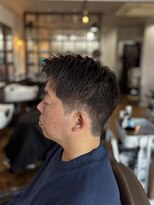 アンカー(ANCHOR)&nbsp;MEN’S HAIR/サーフカール/刈り上げセンターパート/印西市