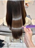 暗めカラーも◎髪質改善ヘアカラー