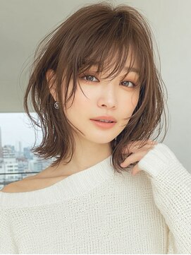 カノイ 銀座中央通り(KANOI) 【ソフトエレガント】垢抜け外ハネボブ×骨格診断×肌映え