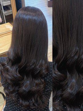 アロマ ヘアー ルーム 新宿3号店(AROMA hair room) ワンカラー赤み消しアッシュグレージュ