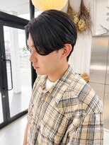 ユイマァル 岡山(YUIMARL)&nbsp;岡山メンズカット20代30代40代フェザーショートセンターパート