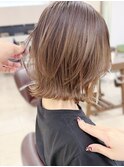 ナチュラルで大人っぽいくびれボブ/くびれヘア福岡Kchiara奥野