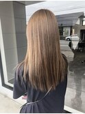 20代30代大人可愛い艶感ミルクティーベージュケアブリーチ