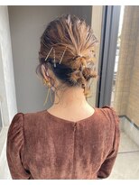 フィオーレ ヘアデザイン(FIORE hair design)&nbsp;ショートアレンジ/お呼ばれ/ラーメンマン