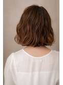 大人可愛い小顔くせ毛風外ハネＡラインボブ301Y上尾10代20代30代
