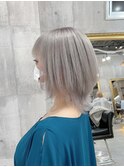 【MIRAC町田店河原崎】ホワイトシルバーショートウルフ