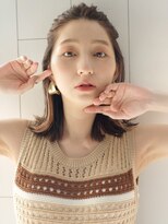 アイティーバイアルバム 藤沢店(IT by ALBUM) お団子アレンジ_カーキグレージュマッシュショート_48048