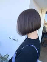 ナチュラル ヘアーデザイニング(Natural hair designing) #isghair ぽてっと前下がりボブ