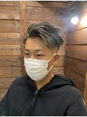 MEN’S HAIRハイライトマッシュパーマ〈理容室〉東浦和メンズ