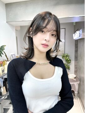 ヴェイン 渋谷(vain) くびれミディ/レイヤーカット/ミディアム/インナーカラー/渋谷