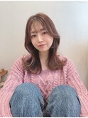韓国風顔まわりカット/韓国風くびれヘア/フレンチガーリー