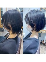 バンプ ギンザ(BUMP GINZA)&nbsp;30代/40代/50代・絶壁解消・小顔前下がりショートボブ【中村】