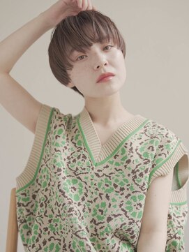 ムク 甲府(muku.) 前髪/小顔に見せるヘア/ココアベージュ/オリーブグレー[甲府駅]